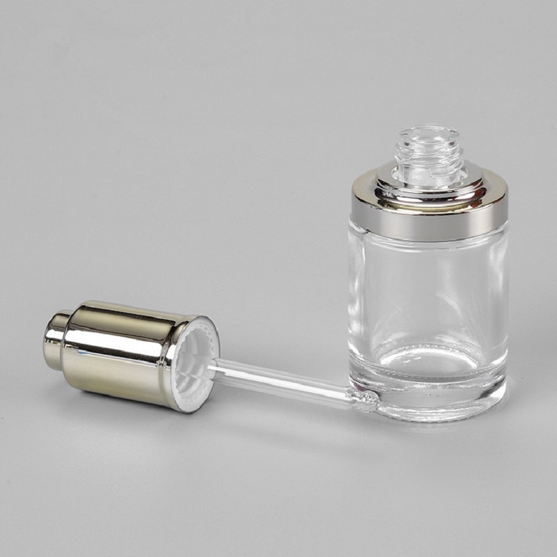Gel Refill Pack - 30ML clear glass bottle silver/gold pump
