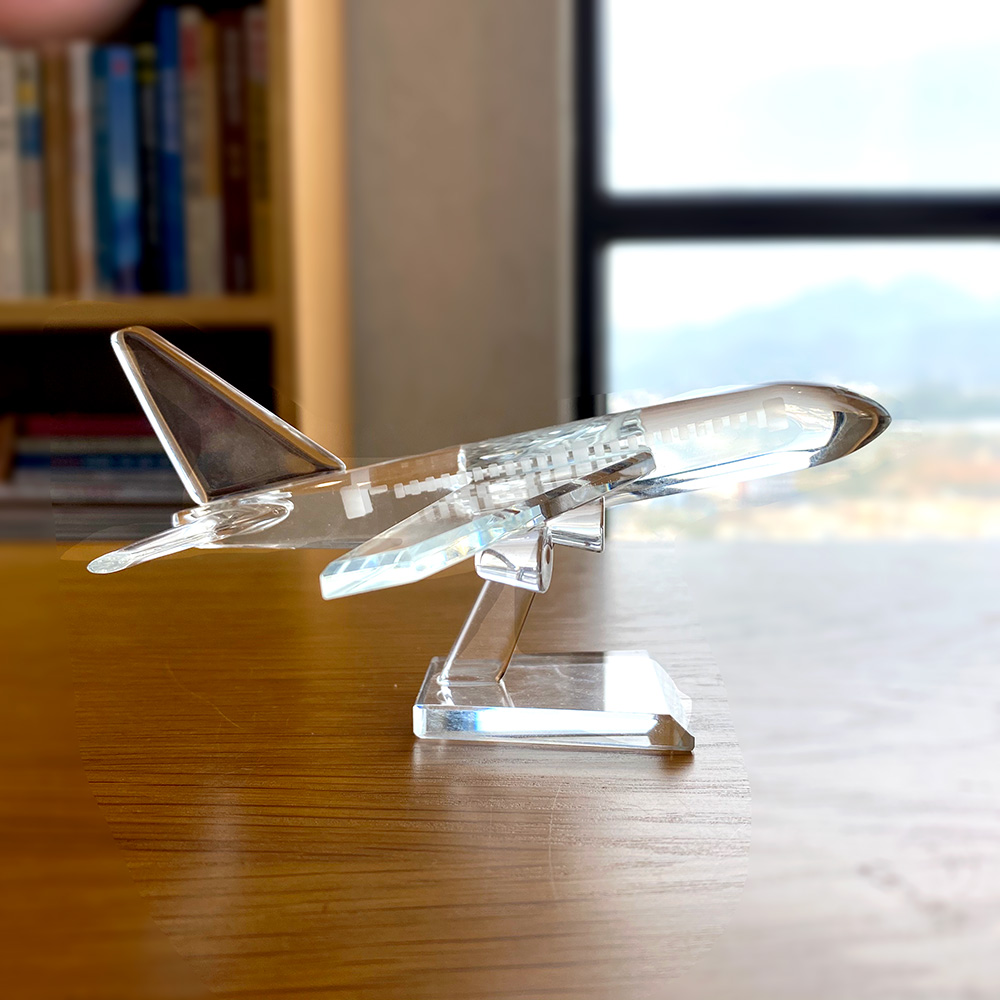 Clear Crystal Cute  Aircraft F - огляд і ціна Paper Weight Crystal