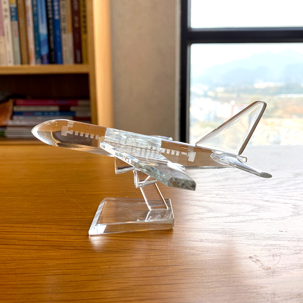 Clear Crystal Cute  Aircraft F - огляд і ціна Paper Weight Crystal