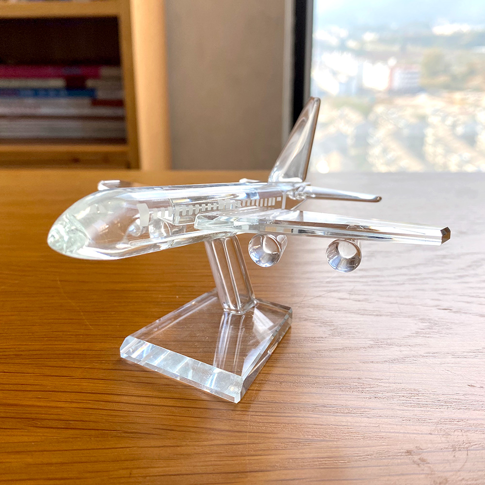 Clear Crystal Cute  Aircraft F - огляд і ціна Paper Weight Crystal