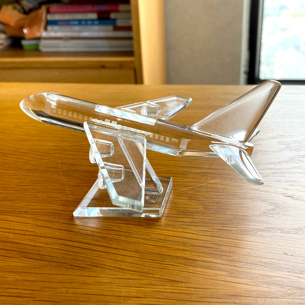 Clear Crystal Cute  Aircraft F - огляд і ціна Paper Weight Crystal